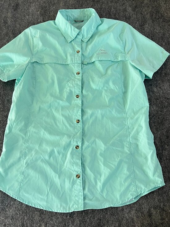 L.L. Bean Other - LL Bean Fishing Shirt Men's Sunsmart UPF M Tall Short Sleeve Vented Nylon